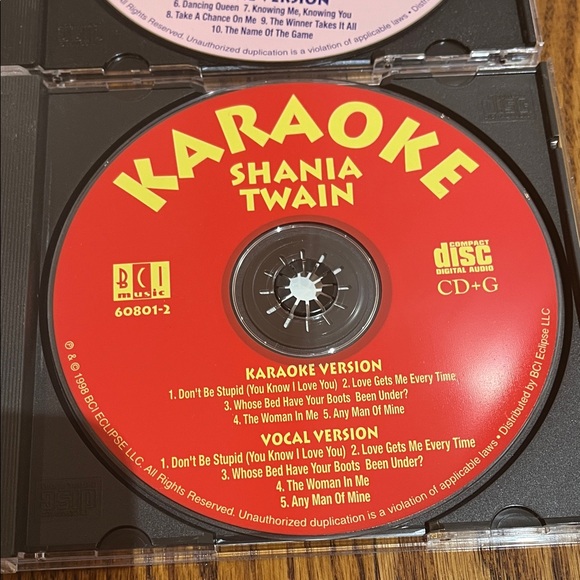 Karaoke CD Set - ABBA and Shania Twain - Picture 6 of 7
